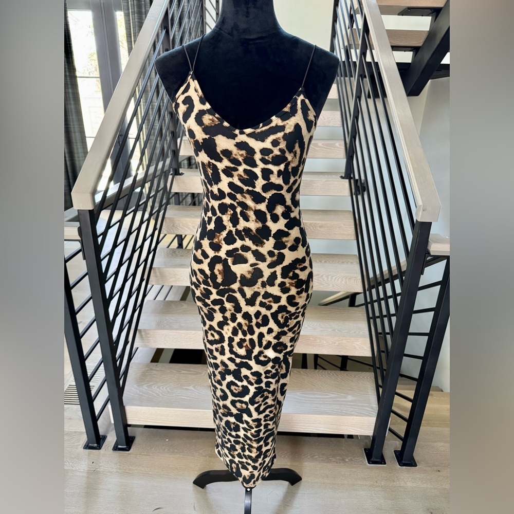 New Chic Animal Print Maxi Dress size S - Picture 4 of 7